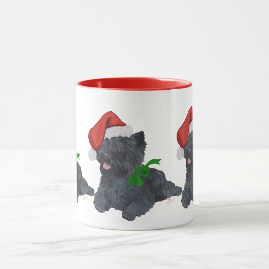Kerst van Cairn Terrier Mok (Midden)