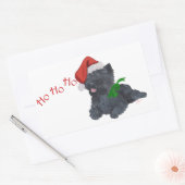 Kerst van Cairn Terrier Rechthoekige Sticker (Envelop)