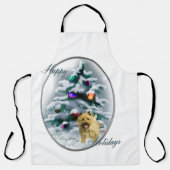 Kerst van Cairn Terrier Schort (Voorkant)