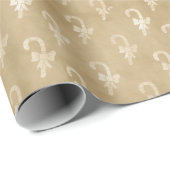 Kerst van Champagne: snoepjes op Tan-achtergrond Cadeaupapier (Rol Hoek)
