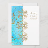 Kerst van Cheer Gold en Waterverf Company Bedankkaart (Voorkant)