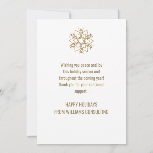 Kerst van Cheer Gold en Waterverf Company Bedankkaart (Achterkant)