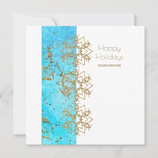 Kerst van Cheer Gold en Waterverf Company Bedankkaart (Voorkant)