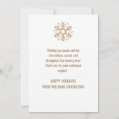 Kerst van Cheer Gold en Waterverf Company Bedankkaart (Achterkant)