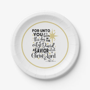Kerst van Christus Geboorte van Christus Papieren Bordje
