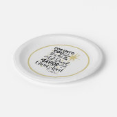 Kerst van Christus Geboorte van Christus Papieren Bordje (Gekanteld)