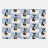 Kerst van cowboy - kat / keukenpapier inpakpapier vel (Voorkant)