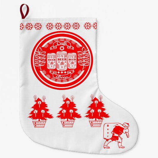 Kerst van Craft Beer - Bierblikjes Grote Kerstsok (Voorkant)