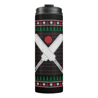 Kerst van cricket thermosbeker