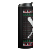 Kerst van cricket thermosbeker (Gedraaid links)