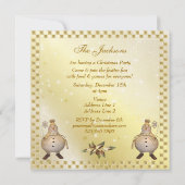 Kerst van Cute & Classy Snowman Kaart (Achterkant)