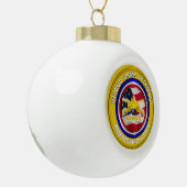 Kerst van de Armor Keramische Bal Ornament (Links)