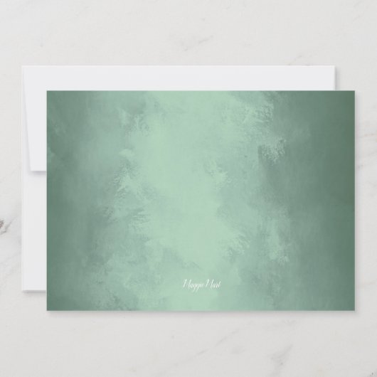 Kerst van de bosdierentuin Rustic Woodland Kaart (Achterkant)