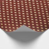 Kerst van de Bourgogne en de kraft Retro Cadeaupapier (Hoek)