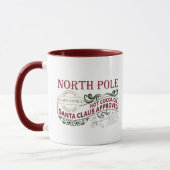 Kerst van de cacaoonderneming North Pole Mok (Links)