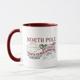 Kerst van de cacaoonderneming North Pole Mok