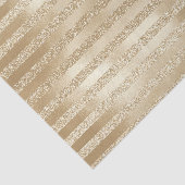 Kerst van de Champagne: Glittery Gold Stripes Tissuepapier (Detail)