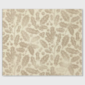 Kerst van de Champagne: Holly Leaves en Berries Cadeaupapier (Vlak)