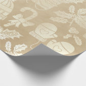 Kerst van de Champagne: Petten, Mittens, snoepsuik Cadeaupapier (Hoek)