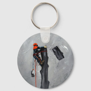 Kerst van de chirurg rond Birthday Sleutelhanger