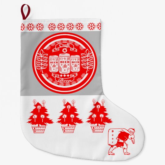 Kerst van de Craft Beer - Bierblikjes R G W Grote Kerstsok (Voorkant)