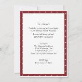 Kerst van de Elegant Fireplace - Gezinsreünie Kaart (Achterkant)