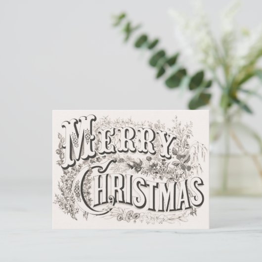   kerst van de Elegant Merry Briefkaart (Staand voorkant)