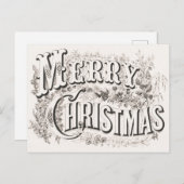   kerst van de Elegant Merry Briefkaart (Voorkant / Achterkant)