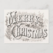   kerst van de Elegant Merry Briefkaart (Voorkant)