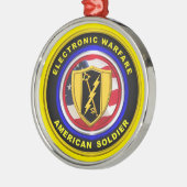 Kerst van de elektronische oorlogsvoering voor het metalen ornament (Links)