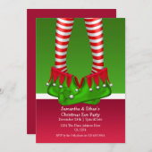 Kerst van de Elf- kousen en -boeken Kaart (Voorkant / Achterkant)