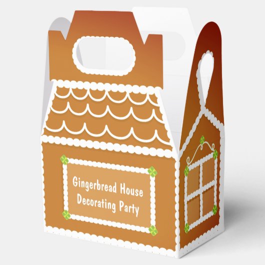 Kerst van de feestdag in het keukenhuis bedankdoosjes (Geopend)