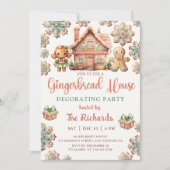 Kerst van de feestdag in het keukenhuis kaart (Voorkant)