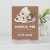 Kerst van de feestdag in het keukenhuis kaart (Staand voorkant)