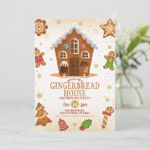 Kerst van de feestdag in het keukenhuis kaart (Staand voorkant)