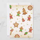 Kerst van de feestdag in het keukenhuis kaart (Achterkant)