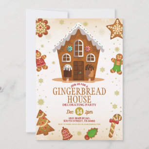 Kerst van de feestdag in het keukenhuis kaart
