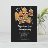 Kerst van de feestdag in het keukenhuis kaart (Staand voorkant)