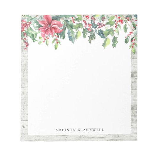 Kerst van de gevarieerde Mistletoe - Gepersonalise Notitieblok (Voorkant)