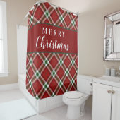 Kerst van de gevechtsindustrie douchegordijn (In situ)