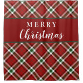 Kerst van de gevechtsindustrie douchegordijn (Voorkant)