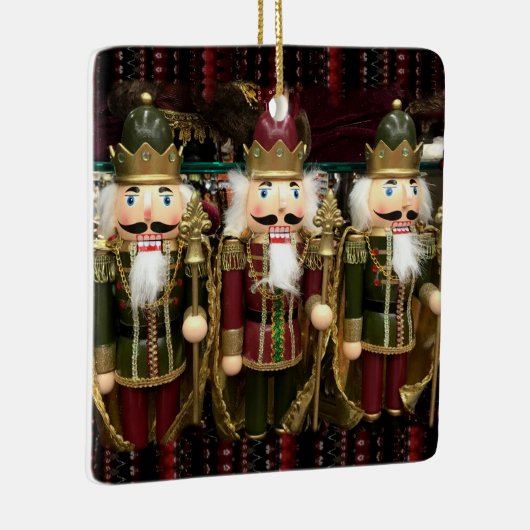 Kerst van de Golden Nutkraker Soldaten Keramisch Ornament (Rechts)