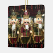 Kerst van de Golden Nutkraker Soldaten Keramisch Ornament (Links)