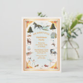 Kerst van de gouden Winterspelen Kaart (Staand voorkant)