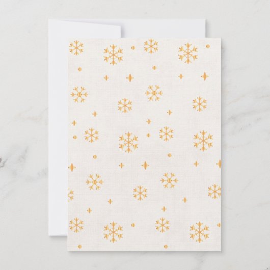 Kerst van de gouden Winterspelen Kaart (Achterkant)