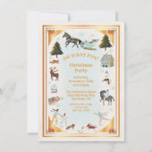 Kerst van de gouden Winterspelen Kaart (Voorkant)