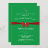 Kerst van de Groene en Rode Onderneming Kaart (Voorkant / Achterkant)