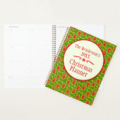 Kerst van de groene familie Paisley Planner (Display)