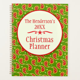 Kerst van de groene familie Paisley Planner