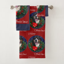 Kerst van de grote Zwitserse berghond